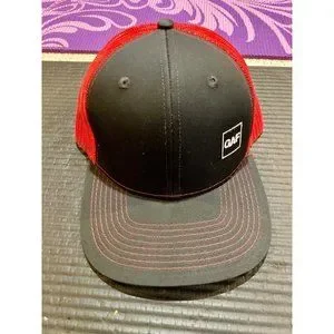 Gaf Hat Basecamp | Accessories | Gaf Trucker Hat New Black Red Basecamp | Poshmark